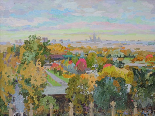 Коршунова Вера Александровна. Октябрь. Вид на Парк Горького 